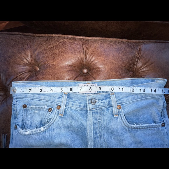 AGOLDE JAIME HIGH RISE CLASSIC JEANS Destroyed 28 - Picture 7 of 11